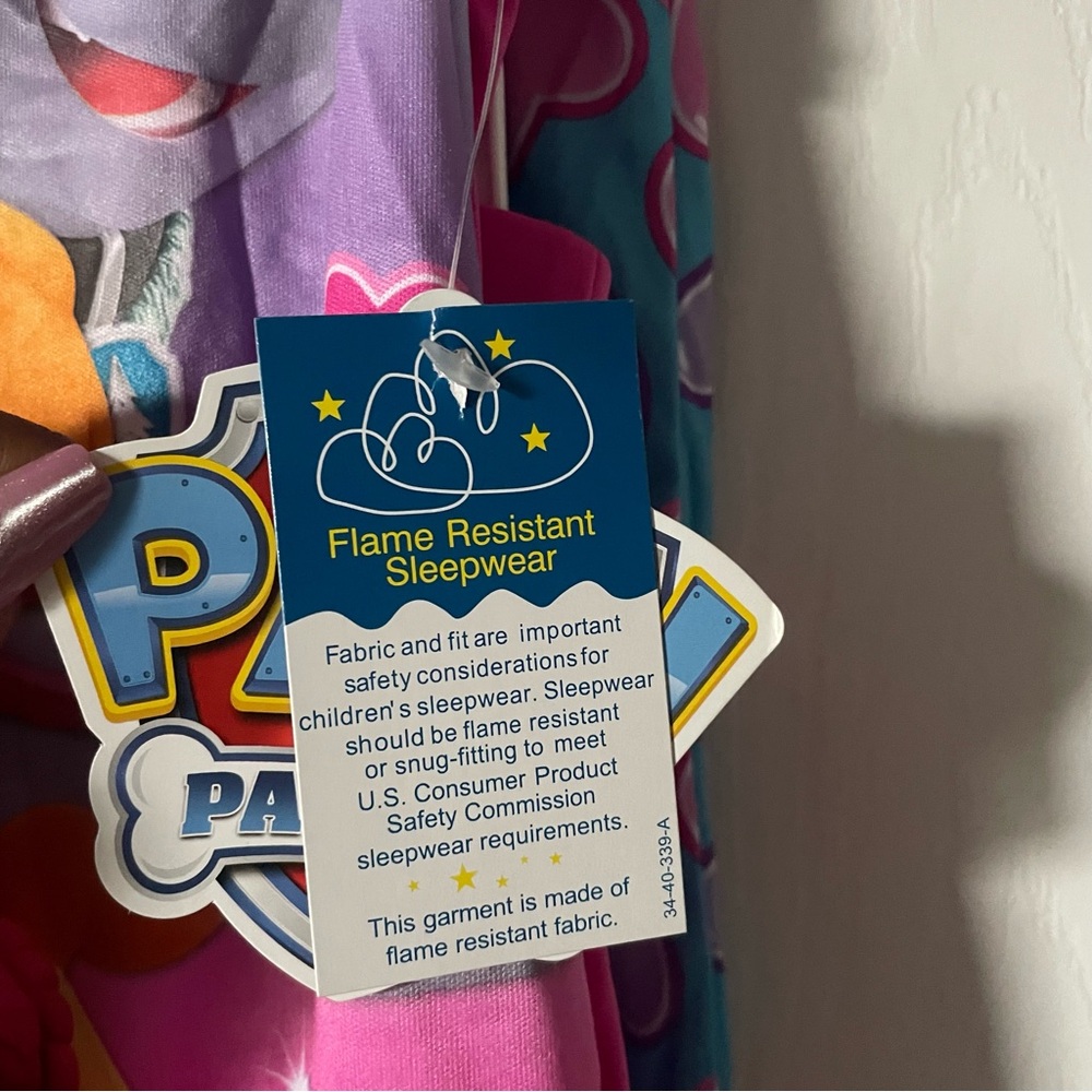 Nickelodeon Pink & Blue Paw Patrol Girls' Pajama Set - Picture 4 of 4